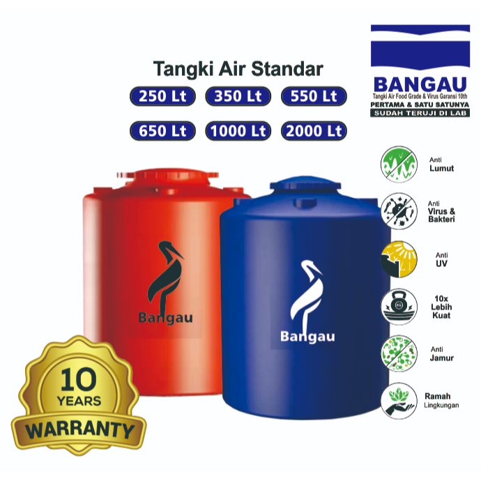 TORN 250 LITER/TOREN 550 LITER/TOREN BANGAU/TANDON AIR/TEMPAT PENAMPUNGAN AIR 250 LTR 550 LTR