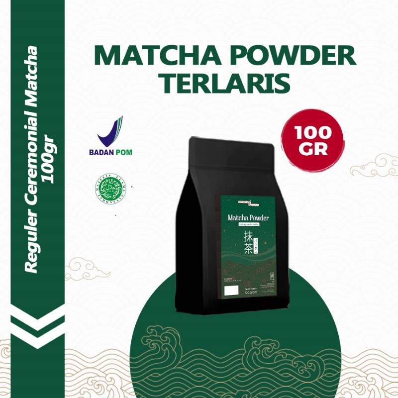 

Pure Matcha Powder Bubuk Matcha Organik Premium 100 Gr Ceremonial Grade Matcha Murni Plain Tanpa Gula Matcha Green Tea Jepang Asli 100% Omura Powder