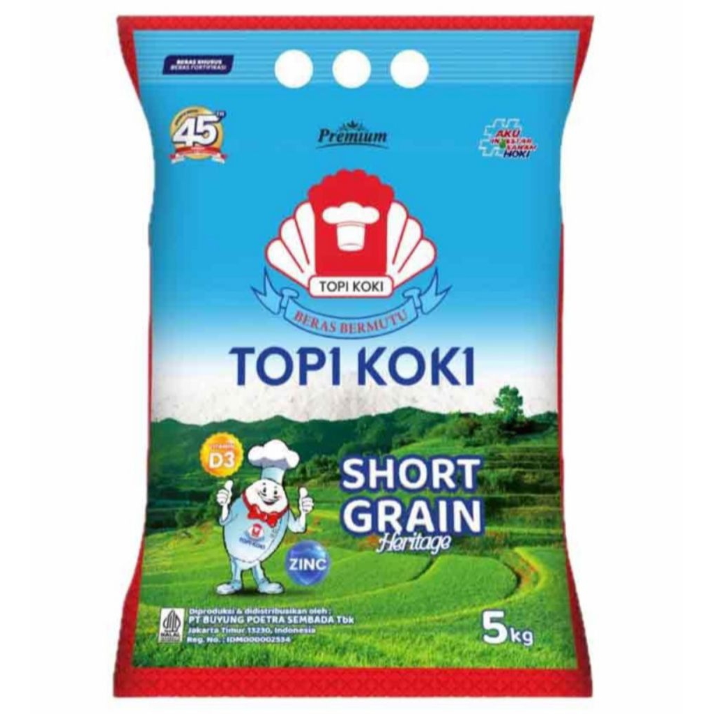 

Topi Koki Short Grain Heritage Beras 5Kg