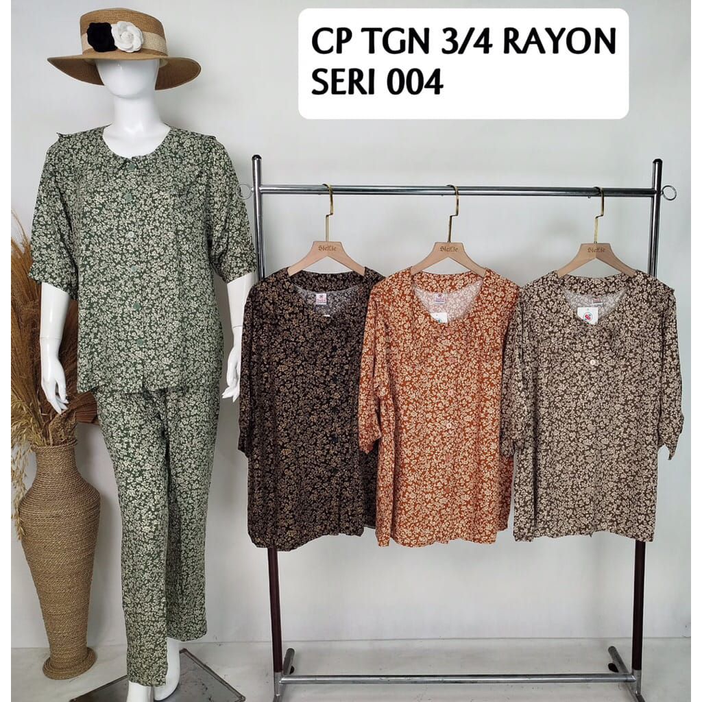 PAKET KOMBO HEMAT 3 PCS CP SIE LIE LENGAN 3/4 | BAJU TIDUR | PIYAMA | COD