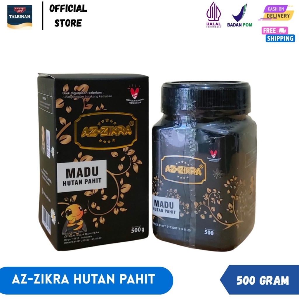 

MADU AZZIKRA HUTAN PAHIT 500GR ORIGINAL KEMASAN PREMIUM / MADU AZ-ZIKRA ASLI 100% HITAM PAHIT