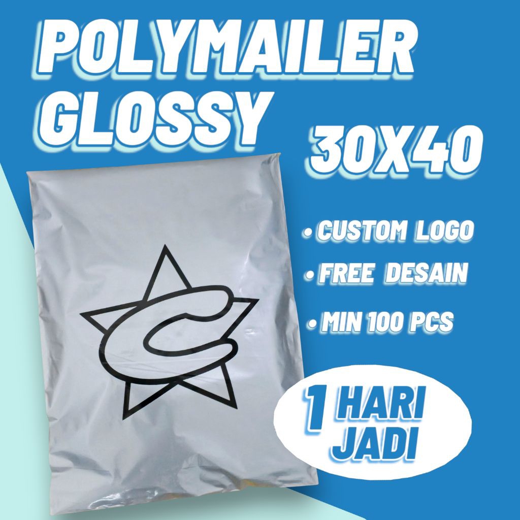 SABLON PLASTIK POLYMAILER 30X40 GLOSSY