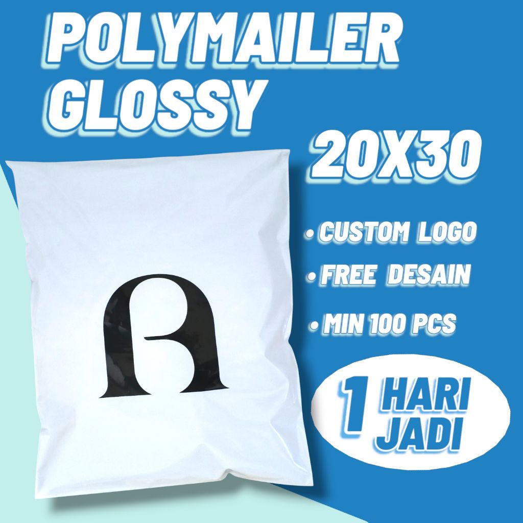 

PLASTIK SABLON POLYMAILER CUSTOM 20X30 PREMIUM