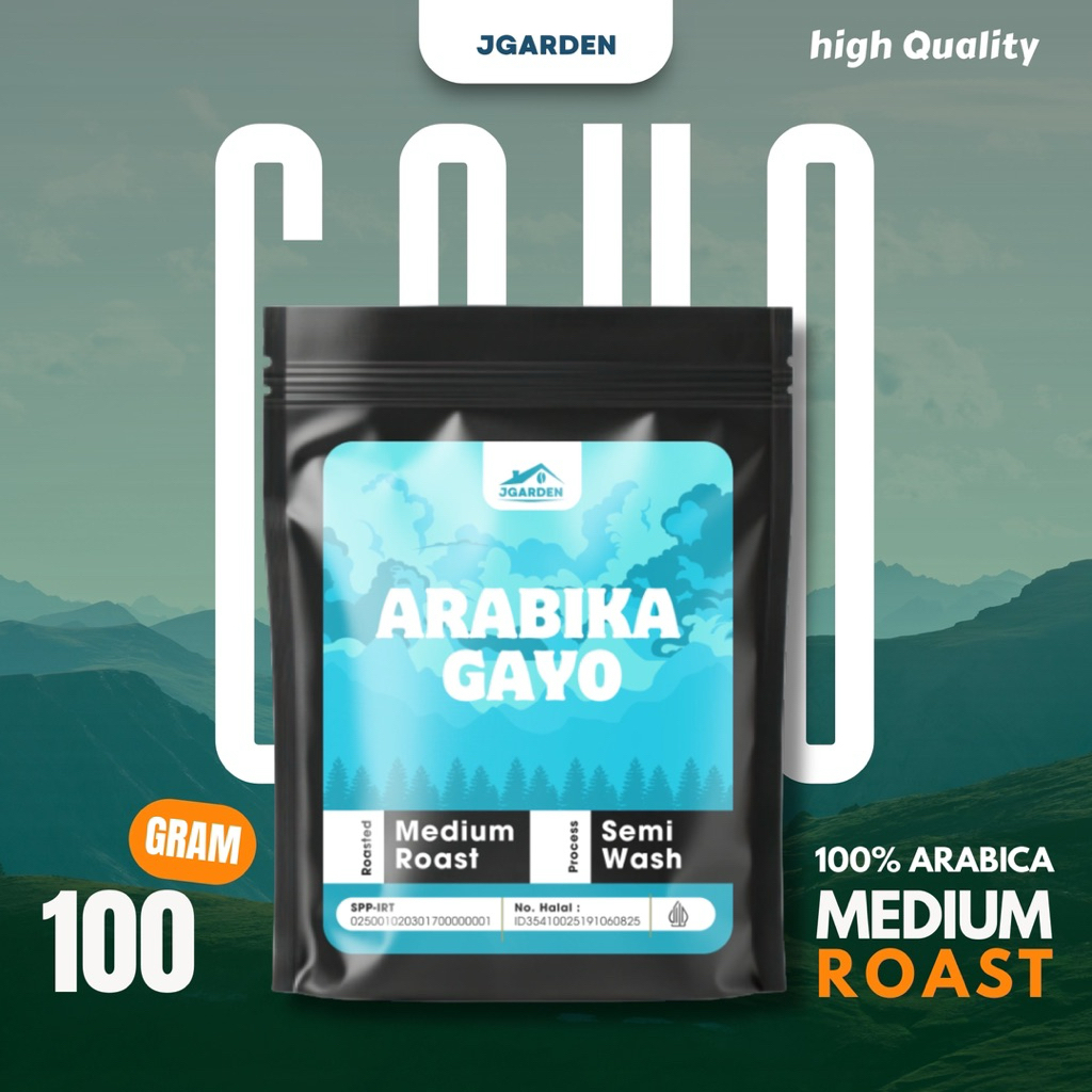 

Kopi 100% Arabica Gayo Premium 100 gram