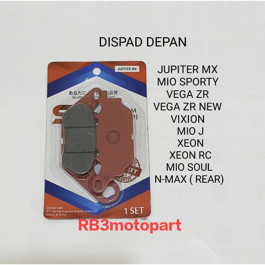 DISPAD KAMPAS REM DEPAN SS JUPITER MX Z NEW 155 VIXION XABER VEGA ZR