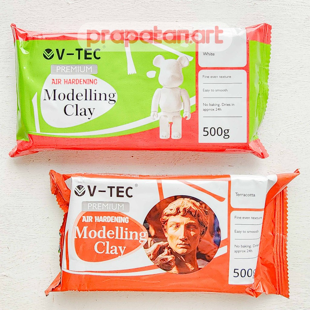 

V-TEC Air Hardening Modelling Clay 500g | Tanah Liat | Pottery