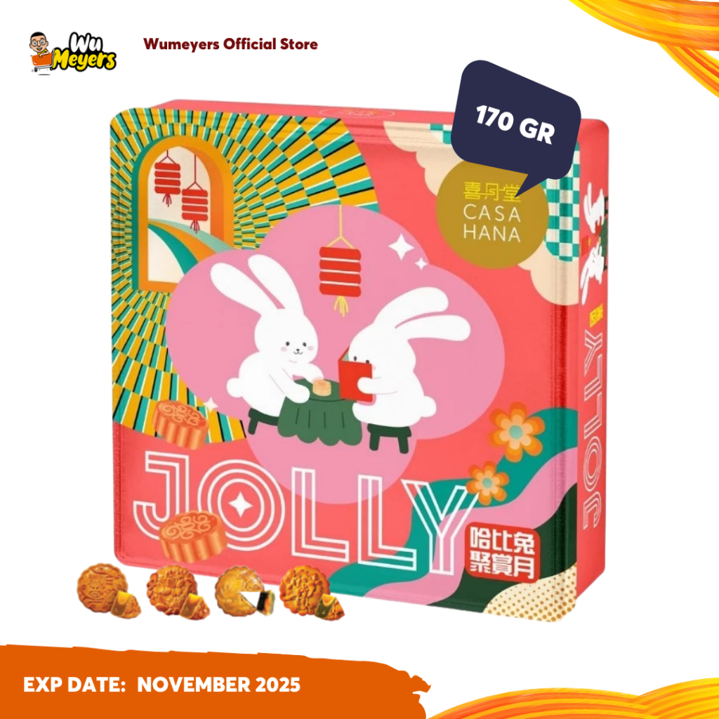 

CASAHANA Jolly Bunny Red Mooncake 4x170gr | Hampers Kue Bulan Premium