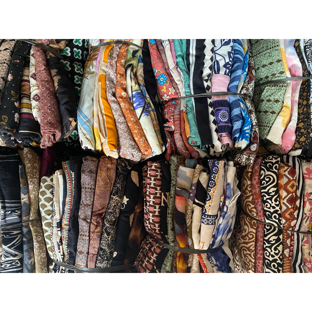 Paket usaha isi 35pcs daster sambung full obras bahan rayon