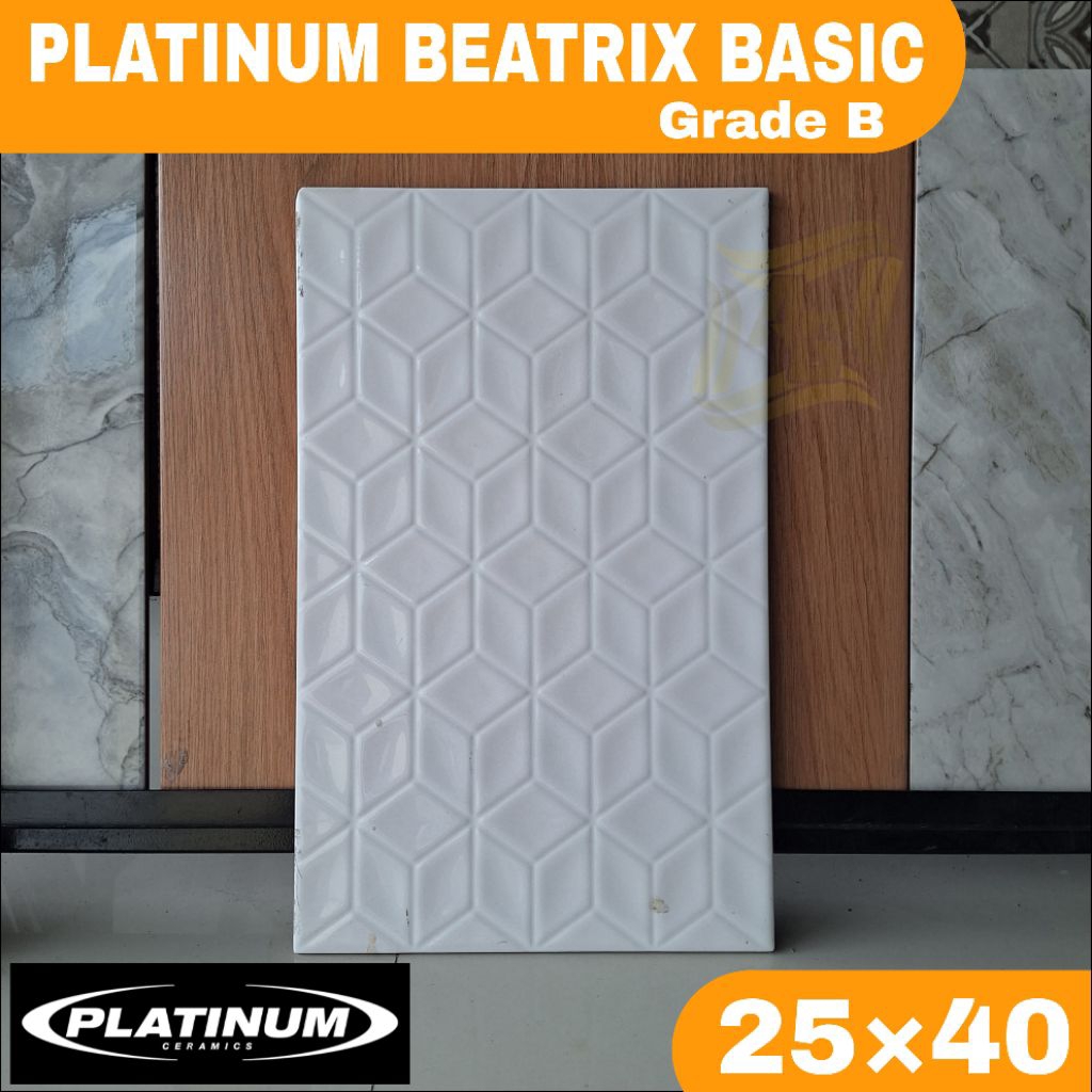 Keramik dinding murah 25×40 PLATINUM Beatrix basic keramik dinding kamar mandi, dapur