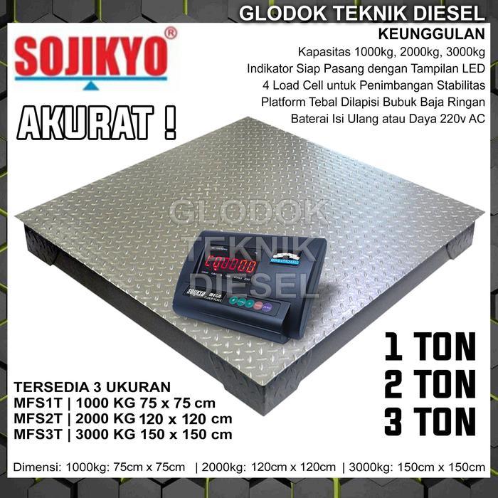 Timbangan Lantai 2 Ton Sojikyo MFS 2 Ton ORIGINAL TERBAIK