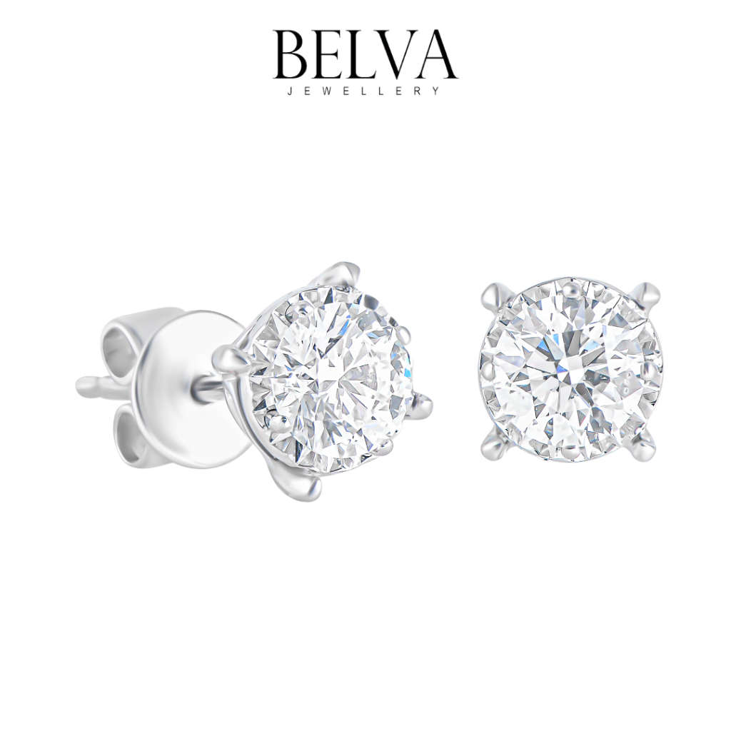 Anting Berlian Solitaire GIA SERTIFIKAT - Belva Jewellery - BAFERHA1780
