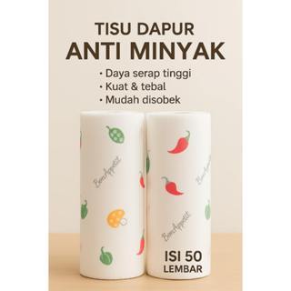 Tisu Kertas Dapur Anti Minyak Penyerap Cepat Tebal dan Kuat 50 Lembar-Tisu Dapur Anti Minyak Premium
