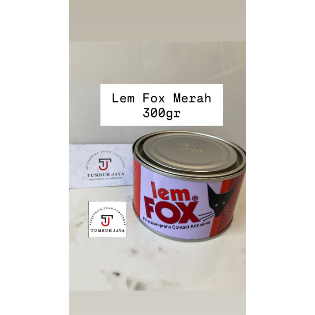 

Lem Fox Kuning/Lem Kuning/Lem Fox 300gr/Lem Fox kaleng merah/Lem Fox Original