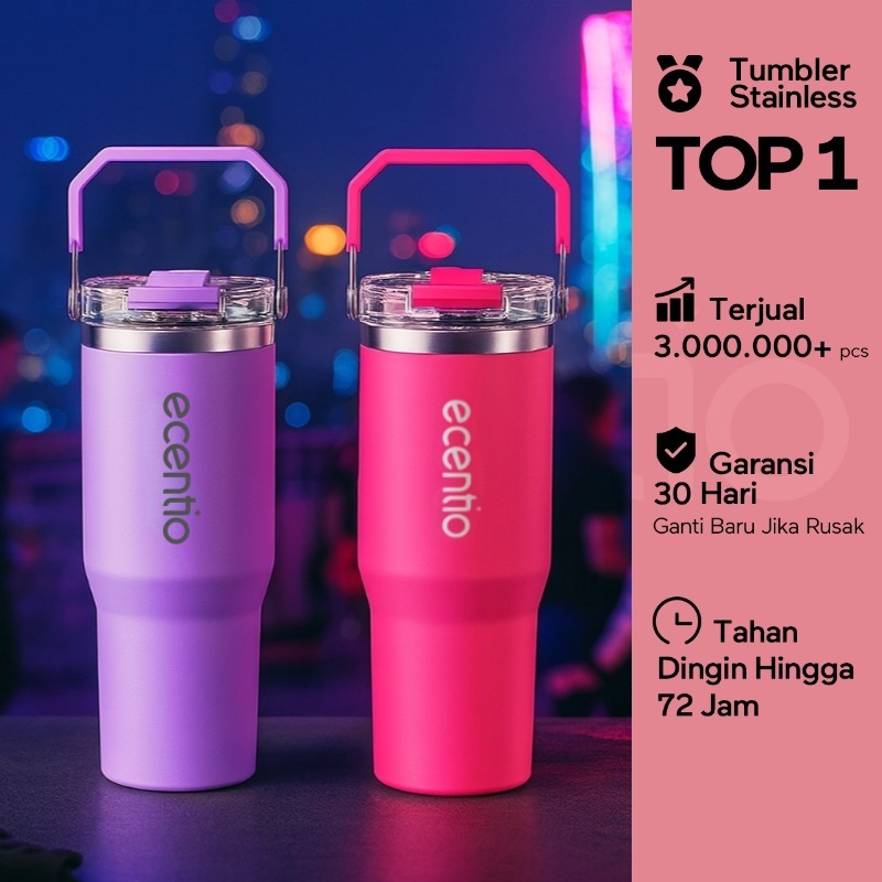 tumbler tahan panas dingin 24 jam coffee sport 900ML tumbler botol minum botol minum portable tempat
