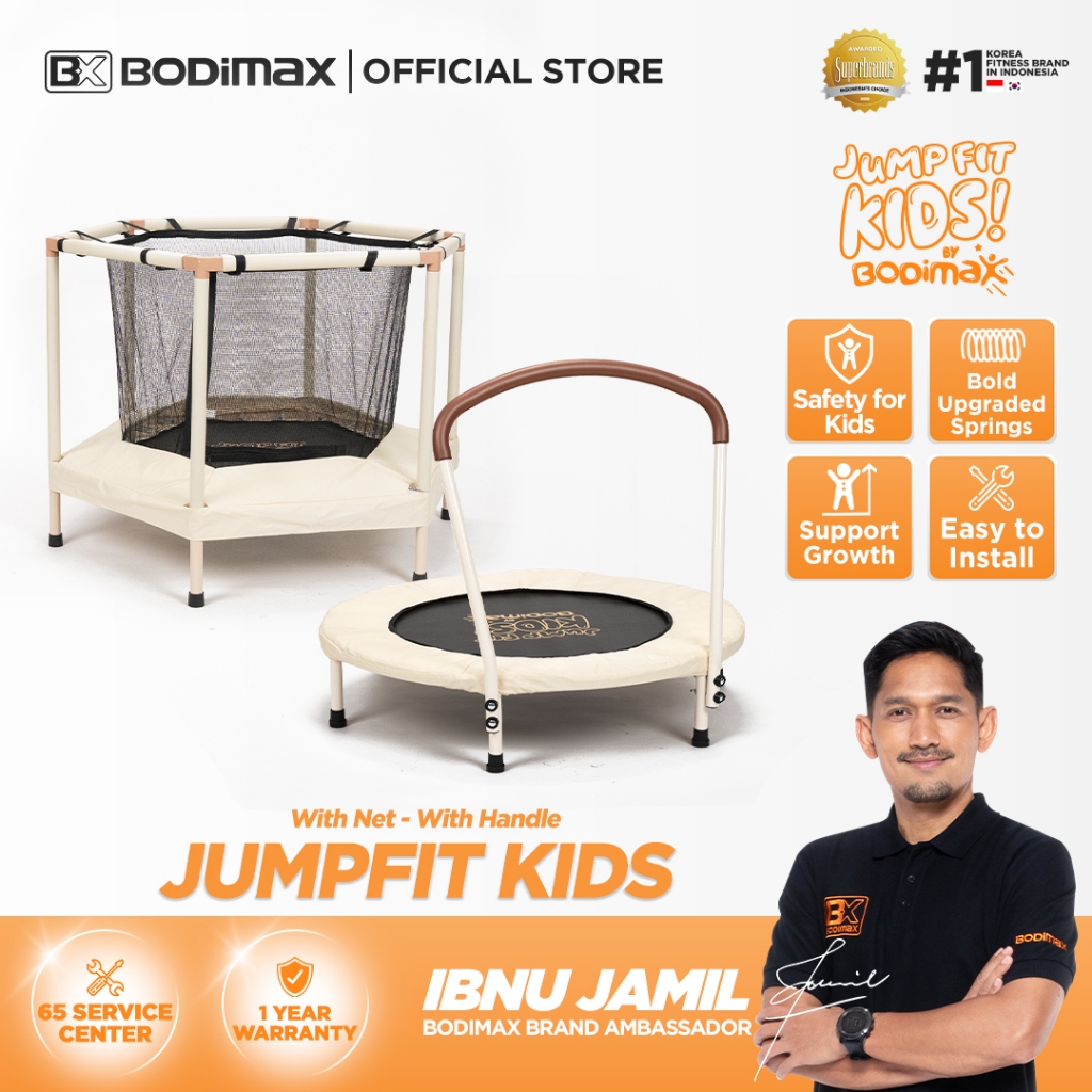 BODIMAX JUMP FIT KIDS Diameter 92 cm dan 122 cm / Trampolin Anak Material Premium / Mainan lompat 1 