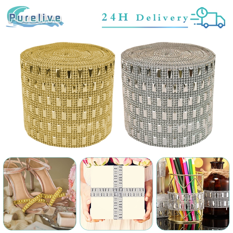 

1 Roll Variasi Potong Motif Persegi Pita Mengkilap Aksesoris Dekoratif