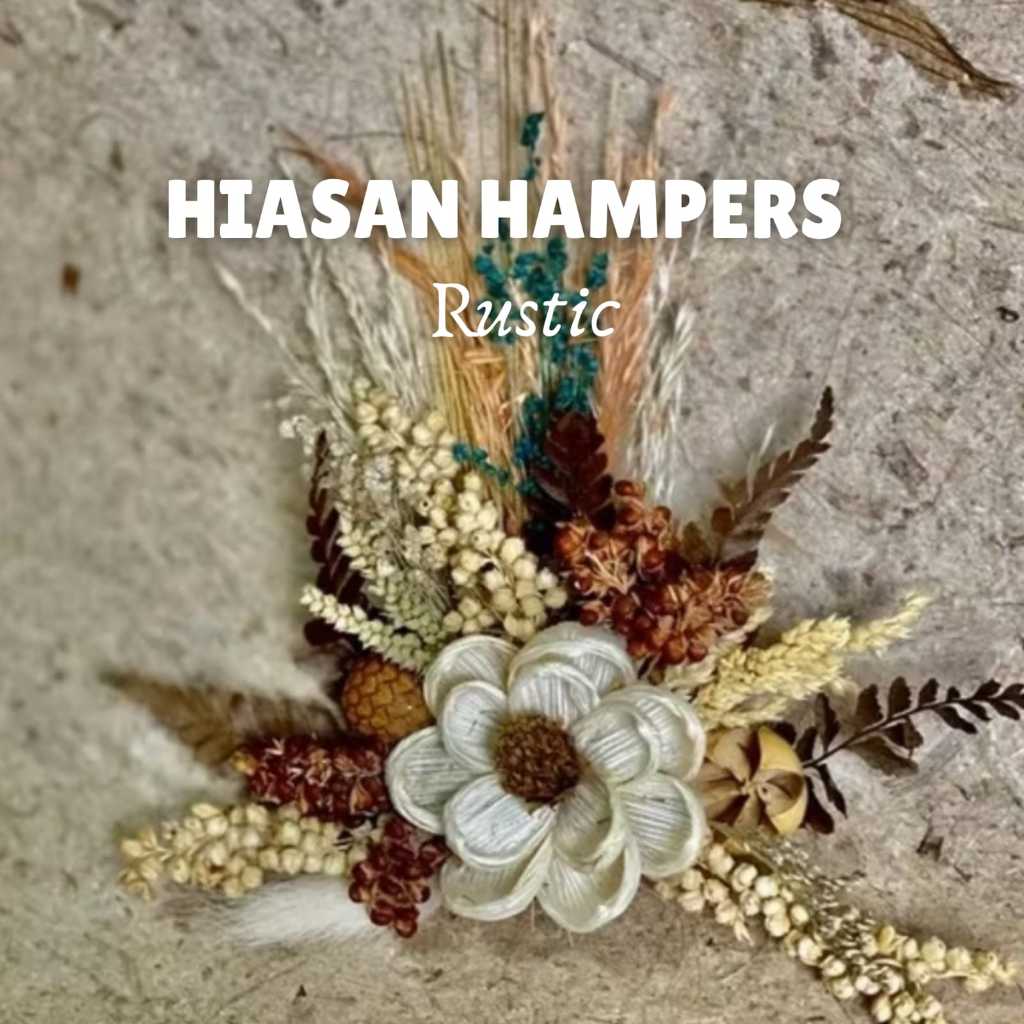 Rangkaian Bunga Rustic Hampers Lebaran Bunga Kering Bahan Mahar Bunga Kering Mahar Hiasan Hampers Se