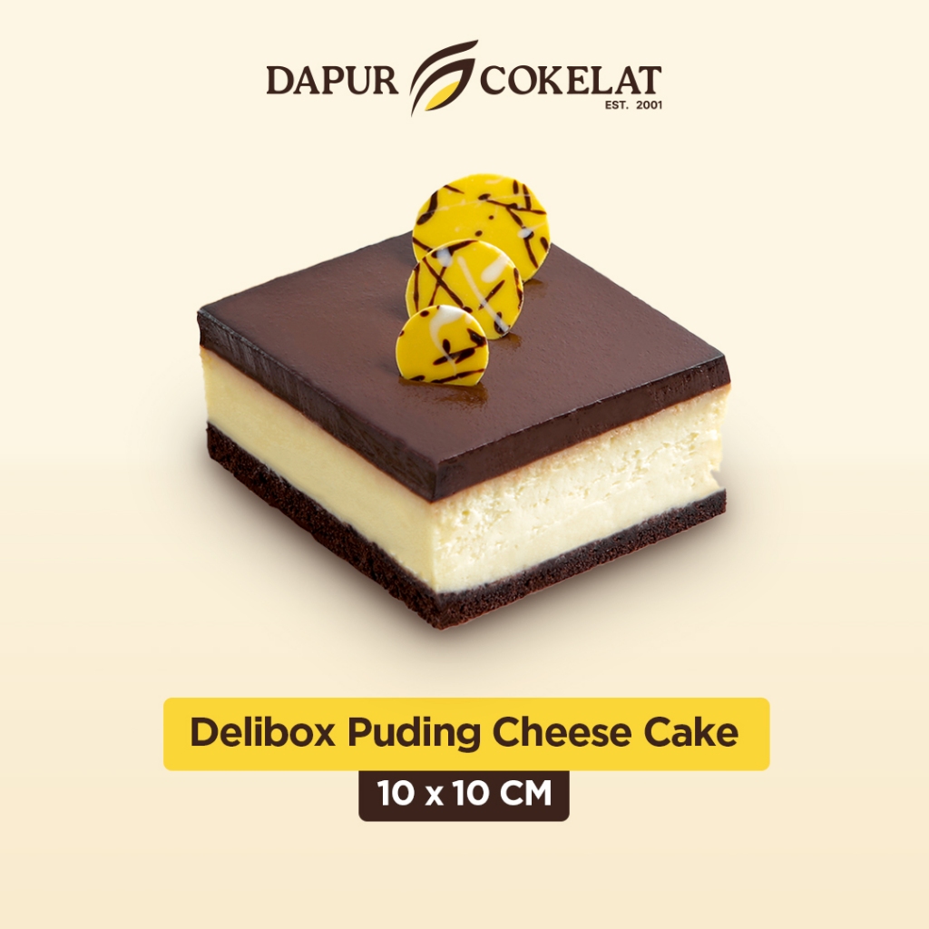 

DAPUR COKELAT - Delibox Pudding Cheese Cake 10x10 | Cheese Cake Mix Pudding Cokelat