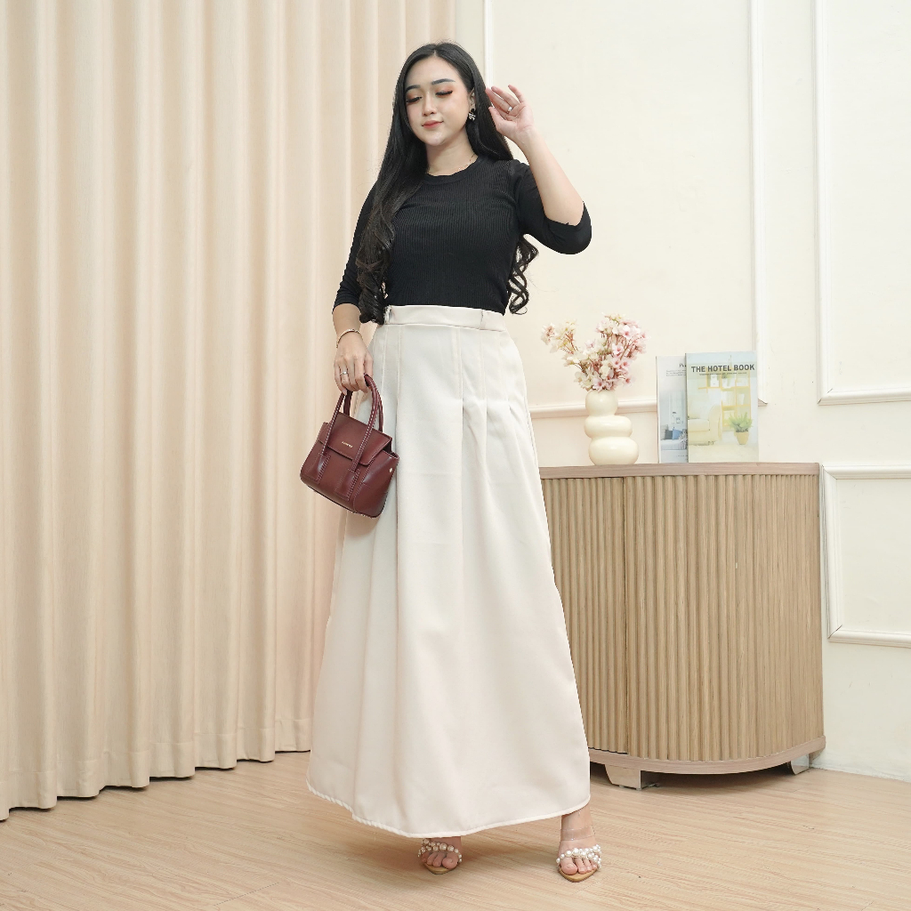 Rok Zee | Audy Skirt | Rok Skirt Korean | Rok Kekinian Wanita | Rok Polos | Rok Kerja | Rok Kuliah |