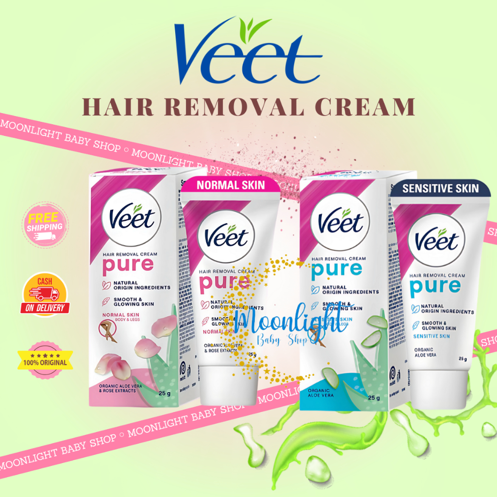 Veet Hair Removal Cream 25gr - Normal Pink | Sensitive Blue | Veet Hair Removal