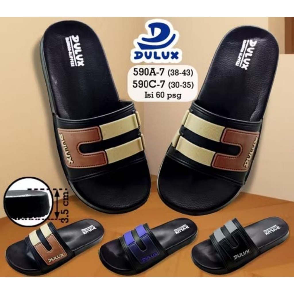 DULUX SANDAL PRIA DEWASA SANDAL DULUX FASHION SLIPPERS