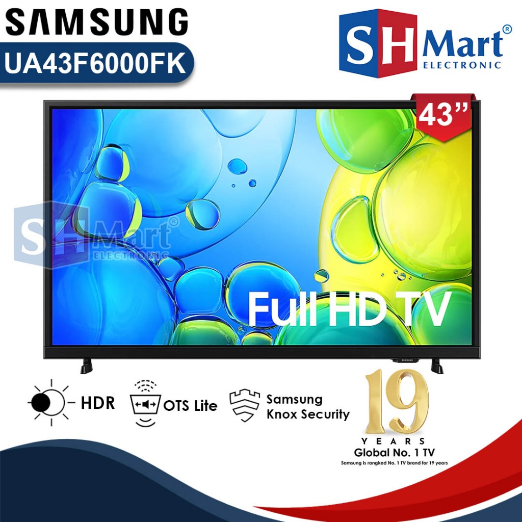 Samsung Smart Tv 43 Inch UA43F6000FKXXD Full HD Digital TV Frame Less 43F6000 NEW 2025 (MEDAN)