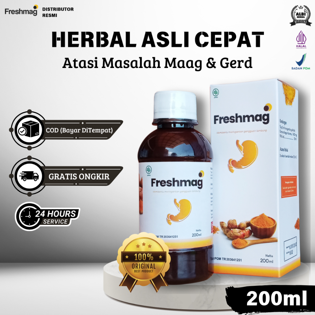 FRESHMAG USIR MAAG GERD - Maag dan Gerd Langsung Kabur Dengan Mengkonsumsi Freshmag Asli