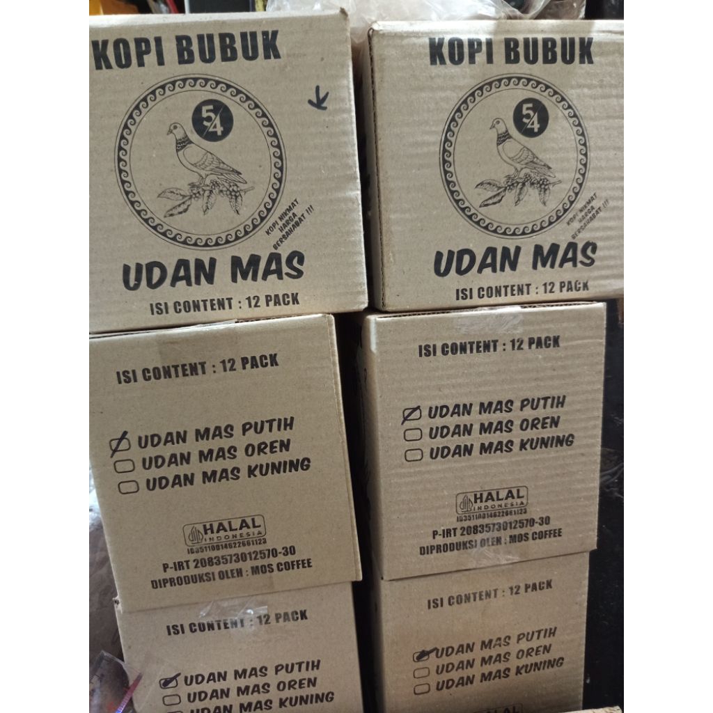 

KOPI BUBUK SACHETAN MURAH 1 DUS CAP UDAN MAS PUTIH