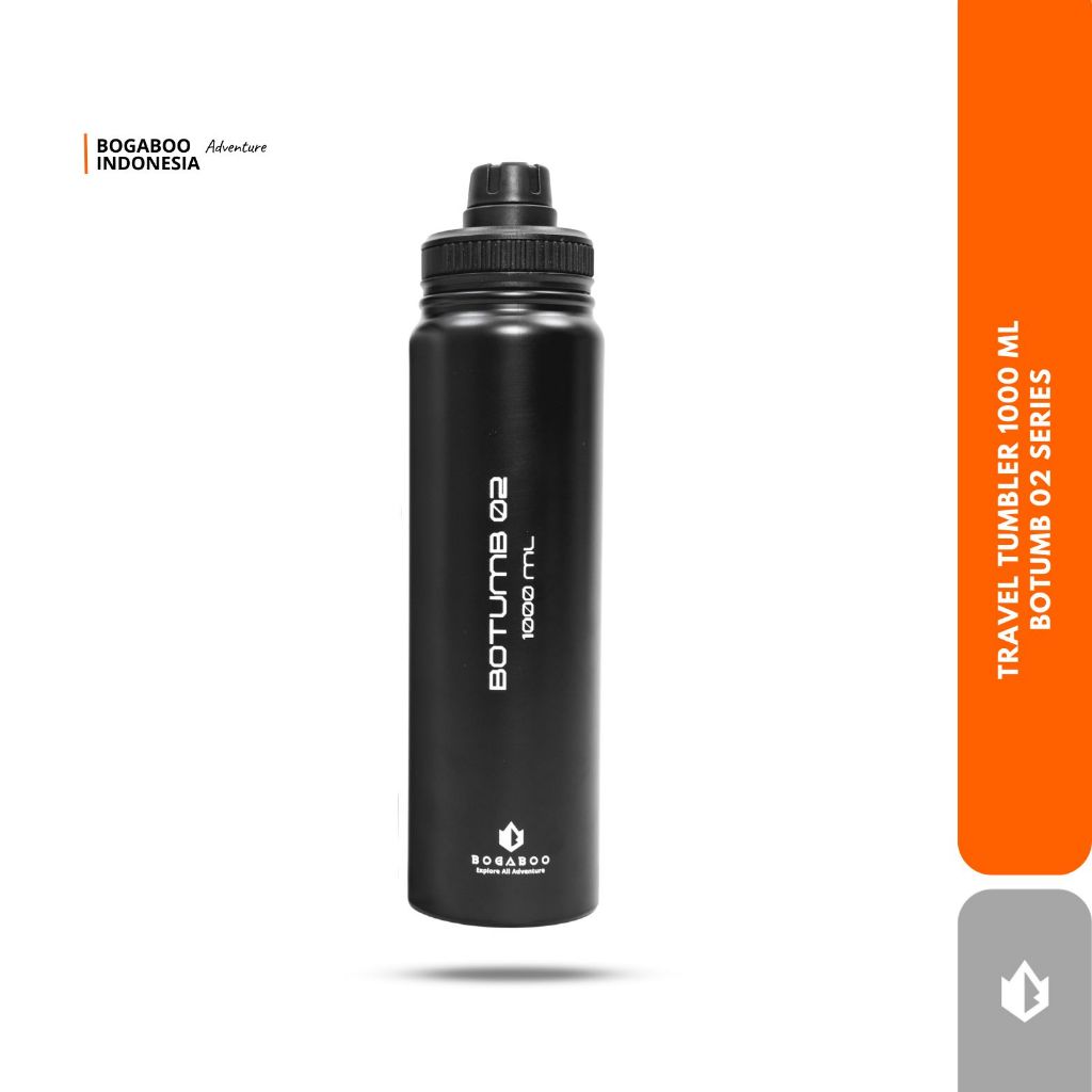 BOGABOO Botol Minum BOTUMB 02 Tumbler Olahraga Stainless Steel 1000 ML - Bottle Air Minuman - Termos
