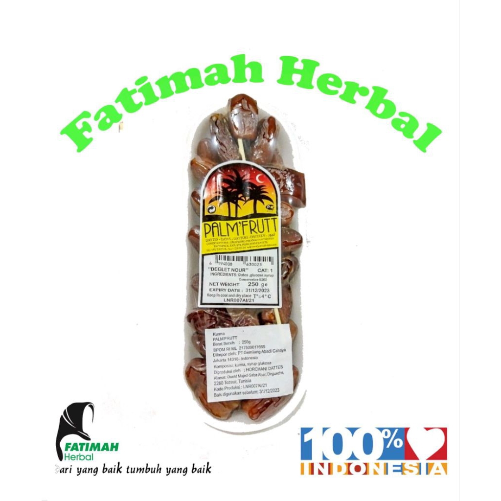 

Kurma Tangkai Tunis Palm Fruit Kurma Perahu 250 gr