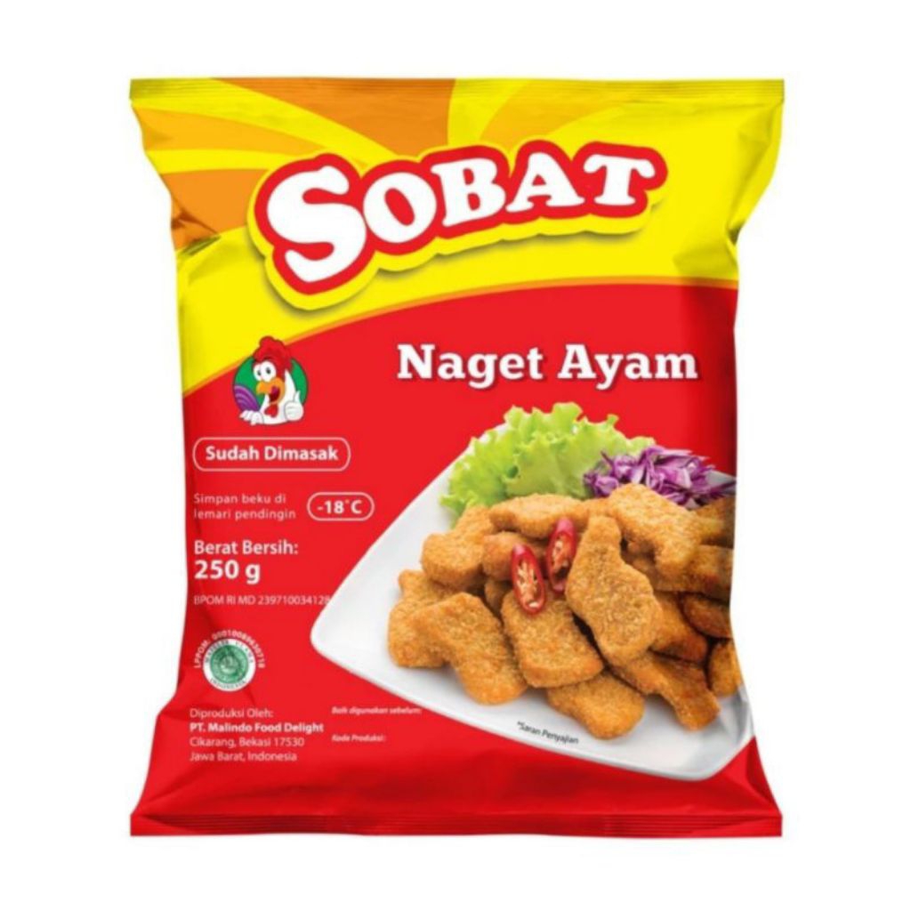 

Sobat Nuget Ayam Original 250gr (Frozen Food)