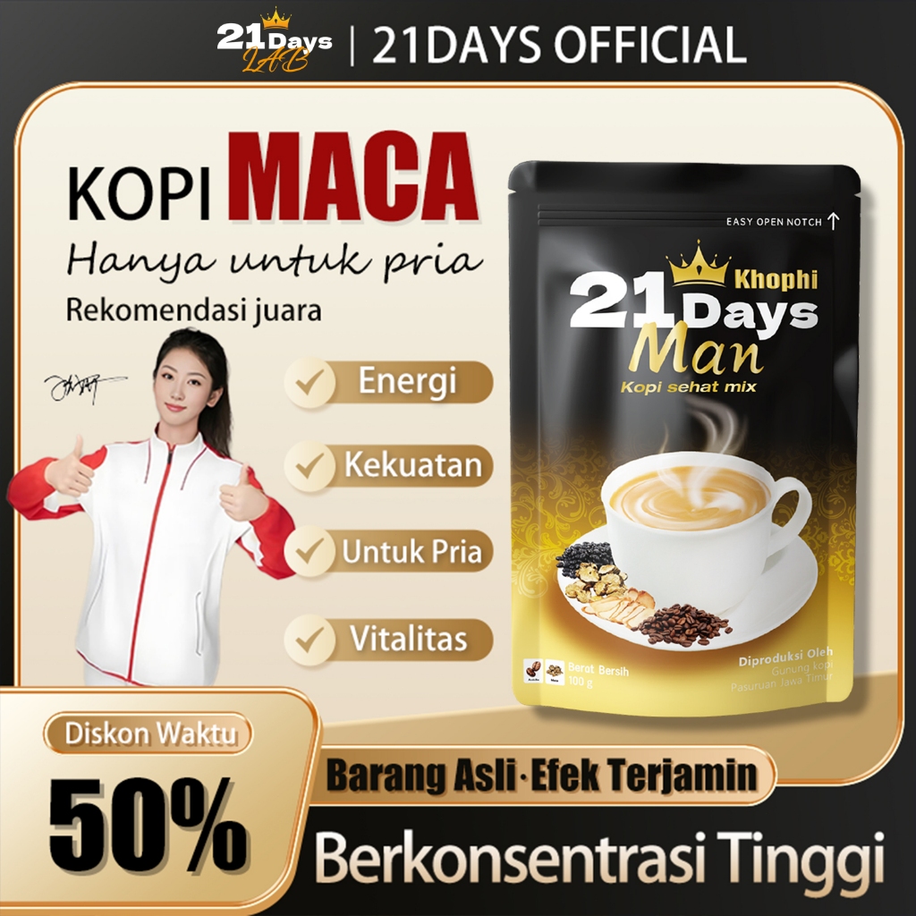 

【21Days Coffee】Kopi Pria- Maca - Rekomendasi Juara Olimpiade