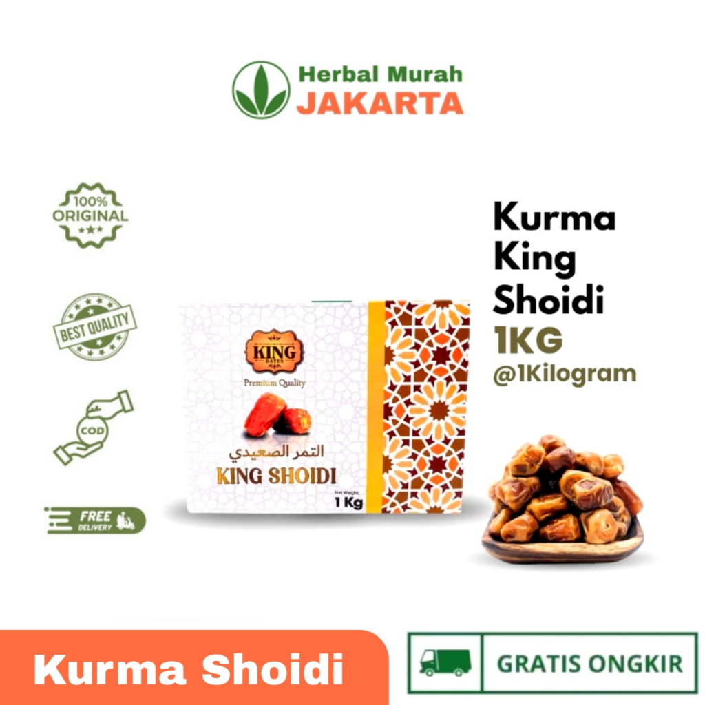 

King Dates Shoidi Kurma Ruthob Mesir Kering 1kg High Quality