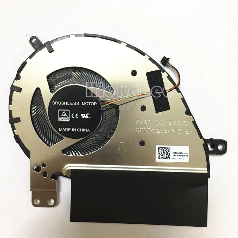 CPU Cooling Fan Cooler for Asus Zenbook 13 UX333 UX333F UX333FN UX333FA DFS5K12115491Z`