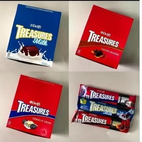 

COKLAT DELFI TREASURES ALMOND/COOKIES/MILK 36 gr