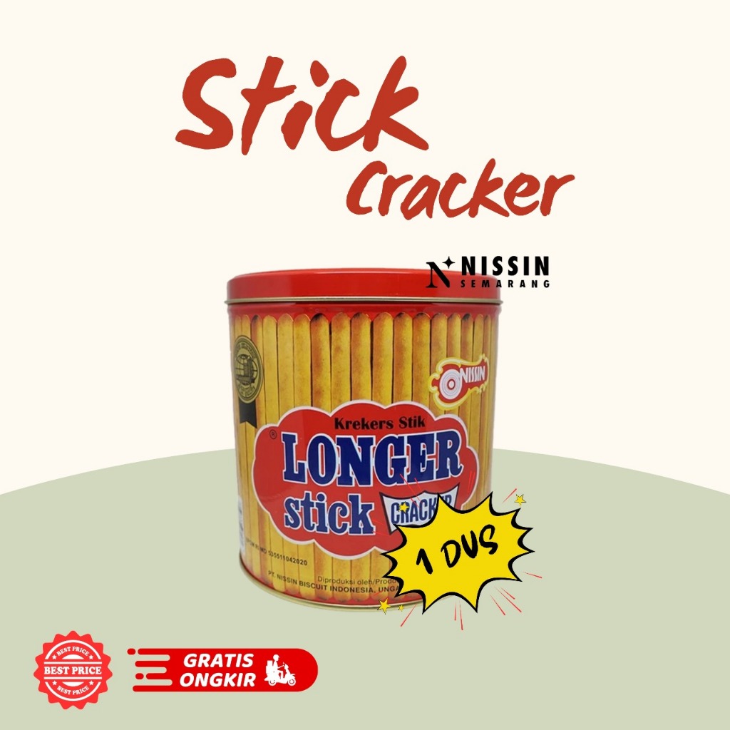 

Nissin Longer Stick Crackers 500gr Nissin Longer Stick 1 KARTON Isi 6 Kaleng