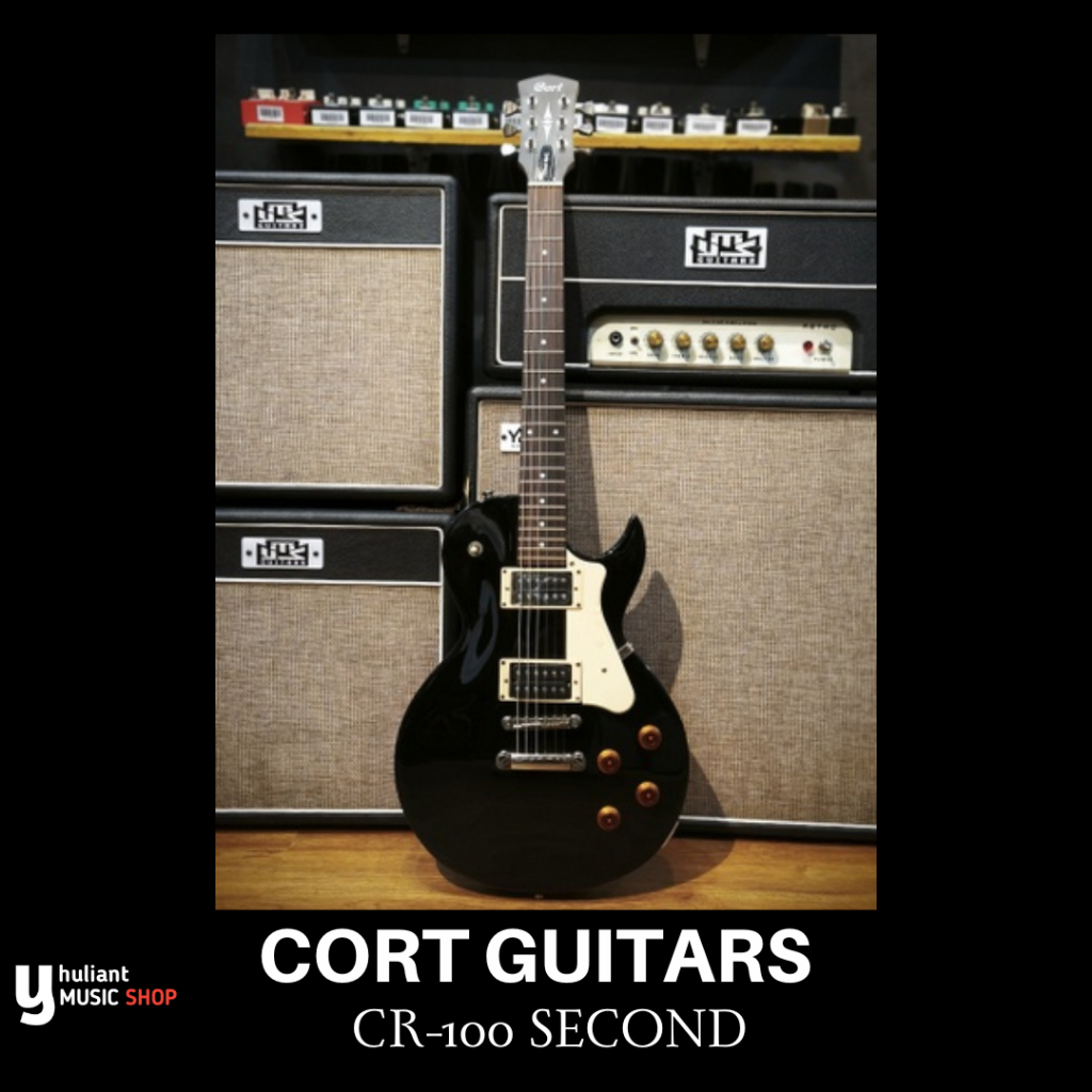 Cort CR100 Black Guitar Elektrik Original Second