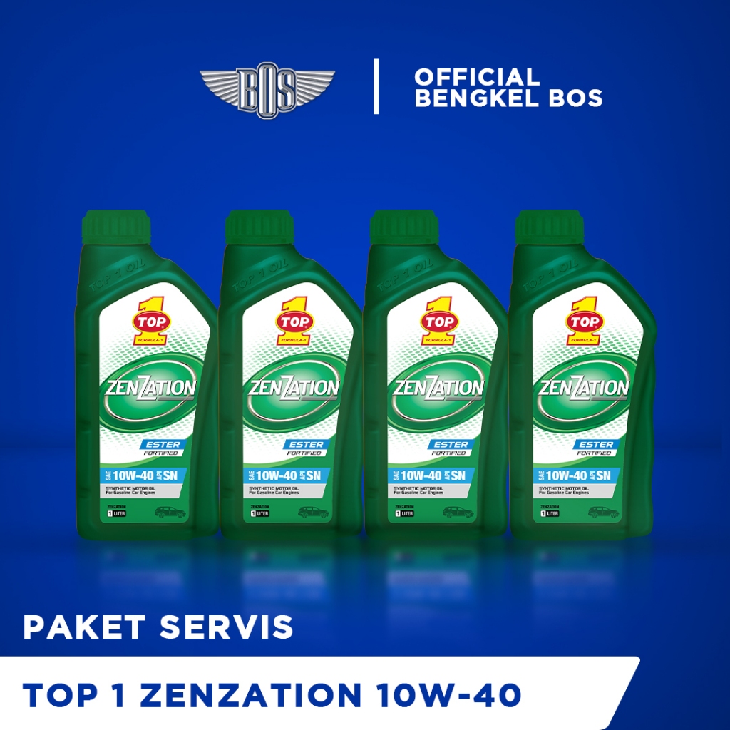 Paket Ganti Oli Top 1 Zenzation 10W-40