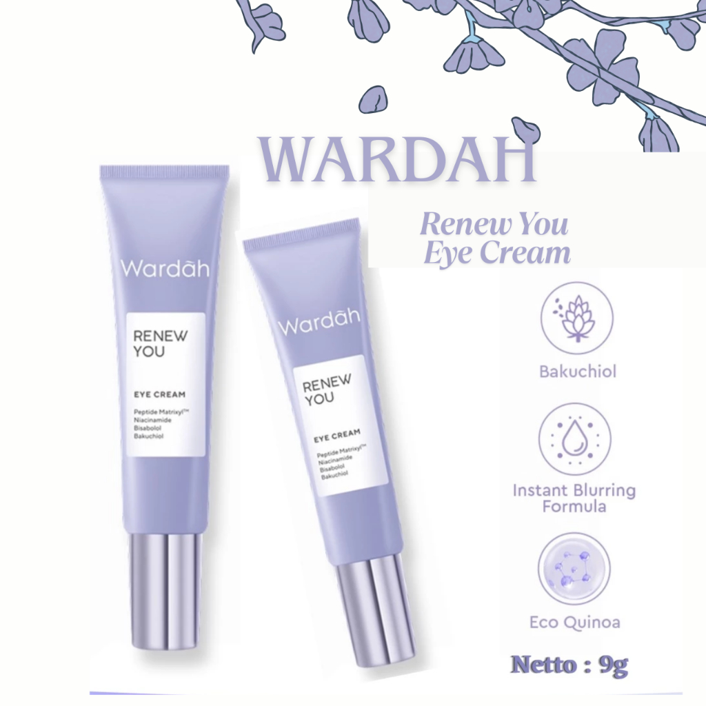 Wardah Renew You Anti Aging Eye Cream 10ml | Cream Mata