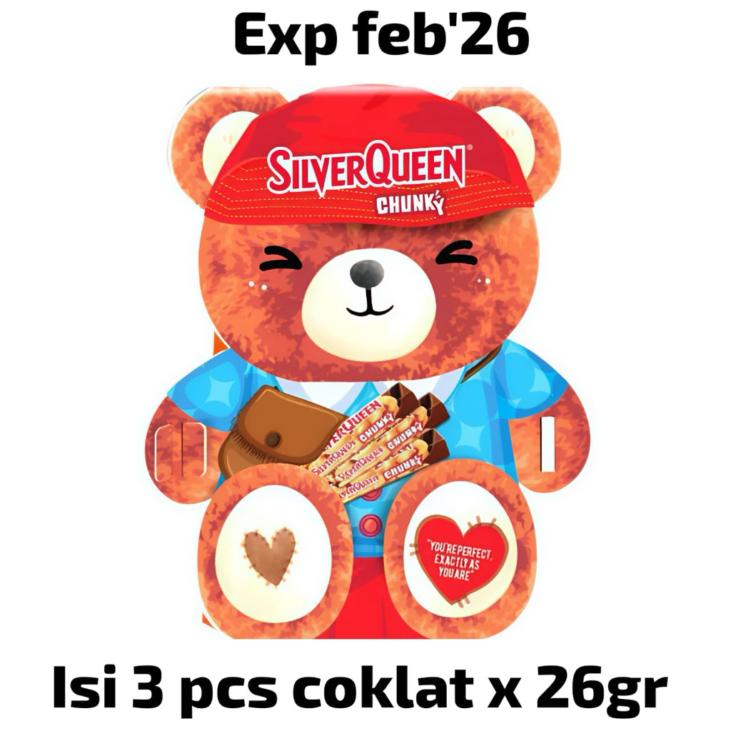 

CHUNKYBAR Teddy bear (isi 3 pcs coklat x 26gr)
