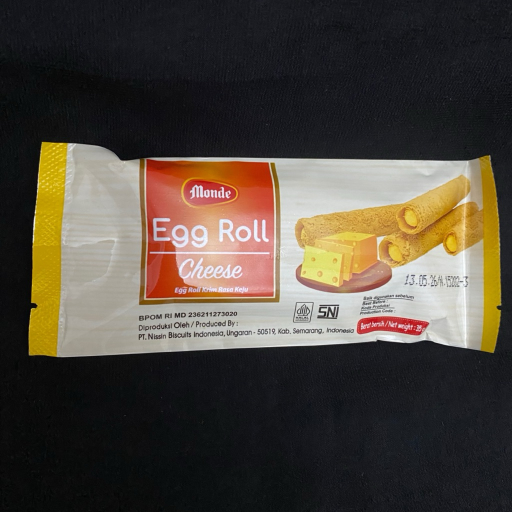 

MONDE EGG ROLL CHEESE KRIM RASA KEJU