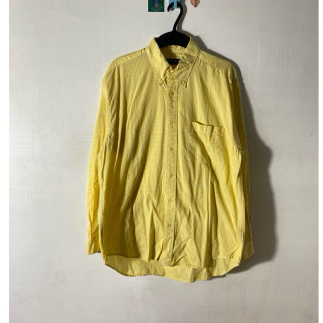 KEMEJA PANJANG UNIQ LO KUNING SECOND