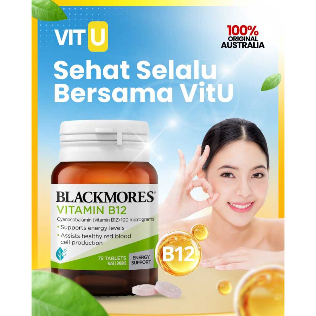Blackmores Vitamin B12 150 Tablets | Energy & Stress | Blackmores Vitamin B 75 Tablet