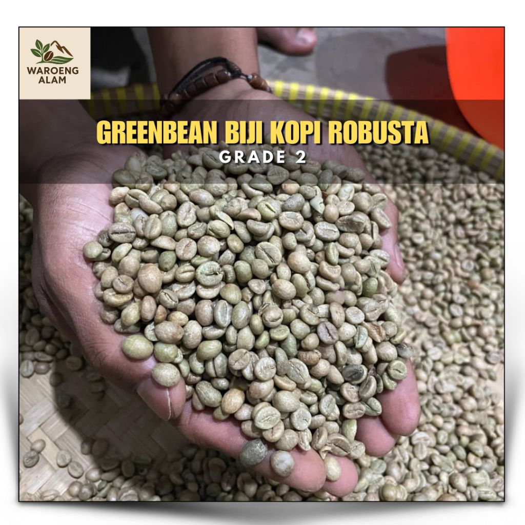 

Biji Kopi Robusta Green Bean 1Kg – Kopi Mentah Asli, fresh dari petani lokal, Siap Roasting & Usaha UMKM