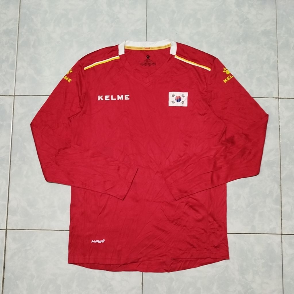 KAOS JERSEY RUNNING OLAHRAGA SPORT DRYFIT KELME SIZE M SECOND