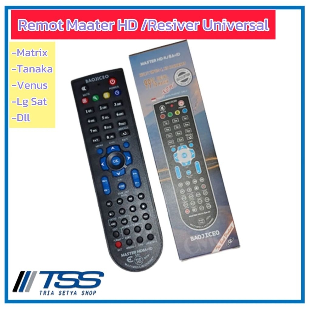 Remot Multy Master HD Mp4, Remote Resiver Universal
