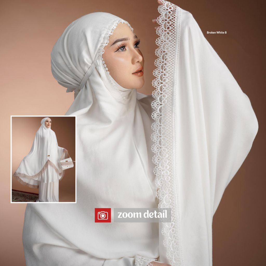 MYZA MUKENA SET by Nadheera Luxury [ NEW - ND Plain Series ] Mukena Nadheera Luxury