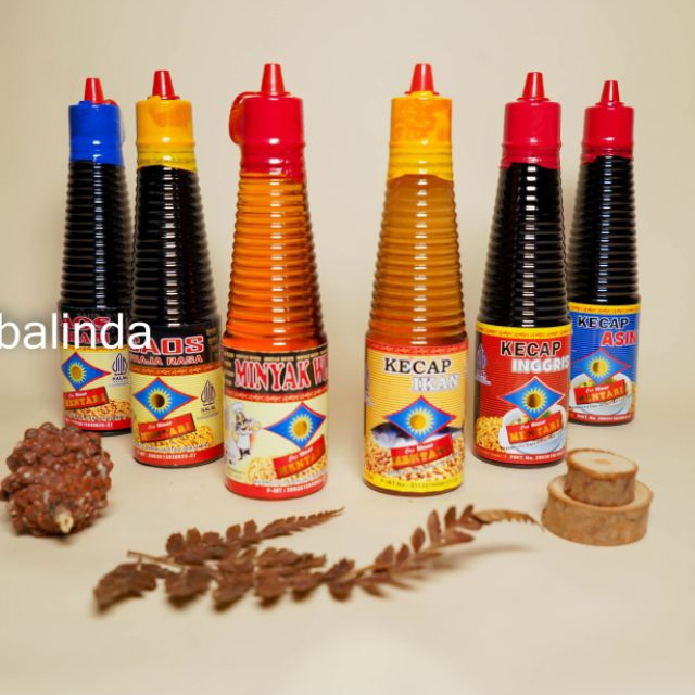 

Paket Hemat 6pcs Minyak wijen,Saos prajarasa, Saos tiram, Kecap inggris, Kecap Ikan, Kecap Asin Halal Cap Sinar Mentari Bumbu Masakan Penyedap
