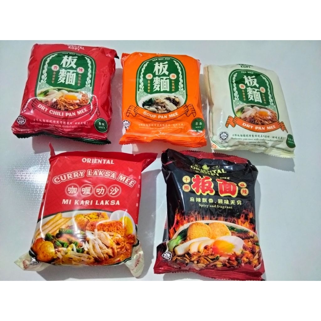 

Pan Mee Oriental Kopi ( Original, Spicy, Soup Nood, Curry Laksa, Mala )