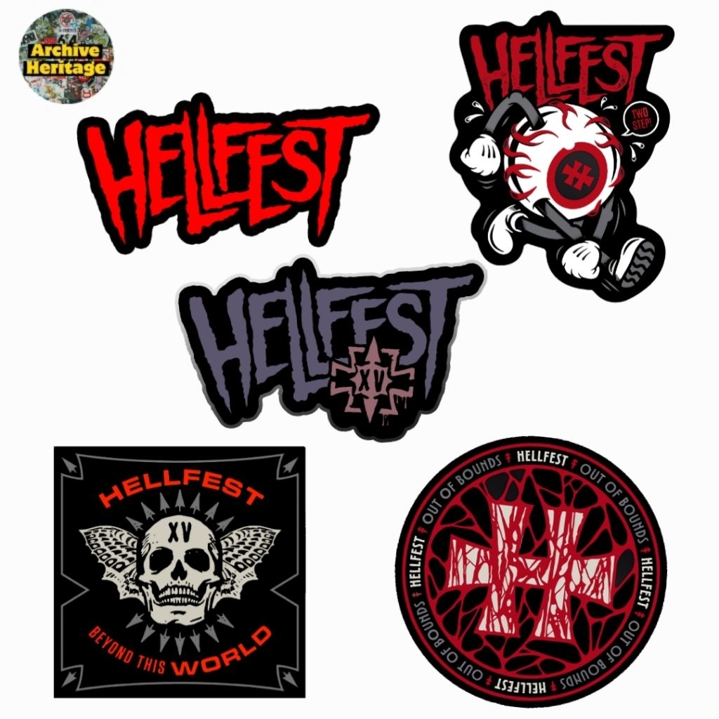 

sticker Hellfest Metal Music Festival band stiker